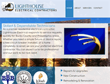 Tablet Screenshot of electriclighthouse.com